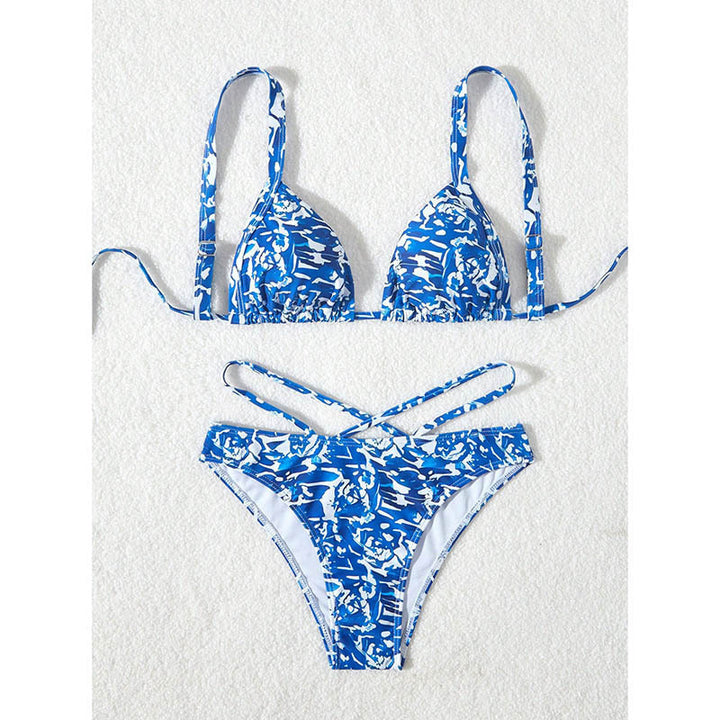 Damer Triangel-Bikini med moderiktigt knyt detaljer Mirla-Eva Jonsson