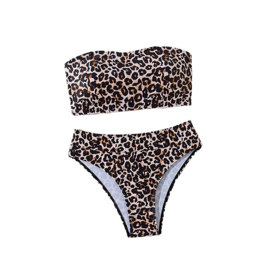 Damen Bandeau-Bikini mit aufregendem Leopardenmuster Echo Archiv