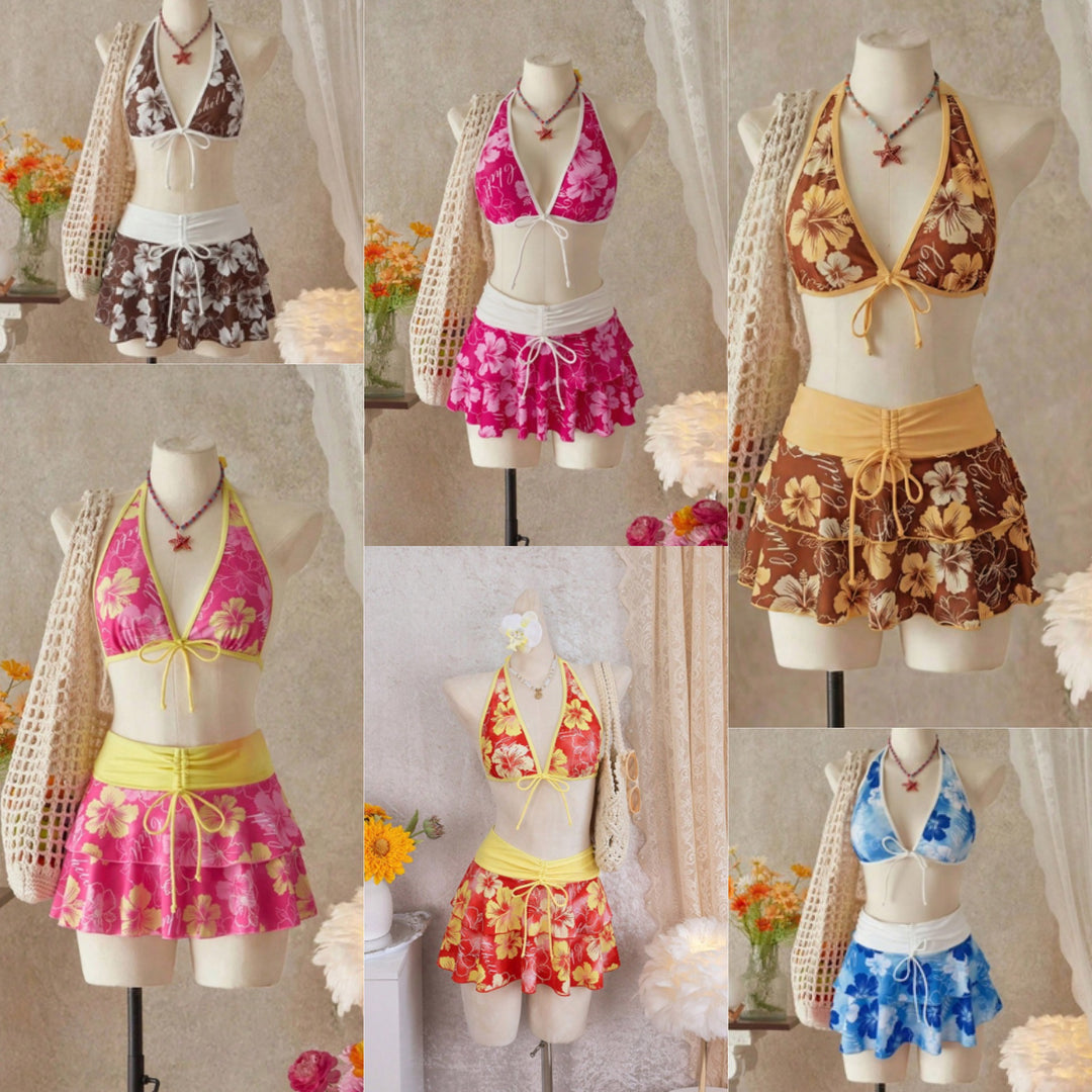 Damen Bikini-Set mit Rock Echo Archiv