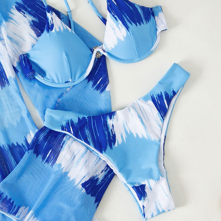 Damer Bikiniset med transparent kimono och modern design Mirla-Eva Jonsson