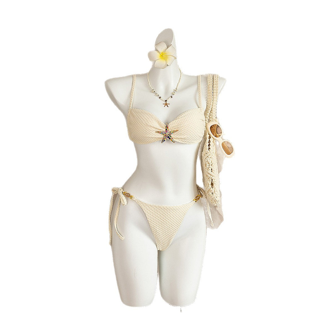 Damen Bikini mit glitzerndem Sternenmotiv und verstellbaren Bändern Echo Archiv