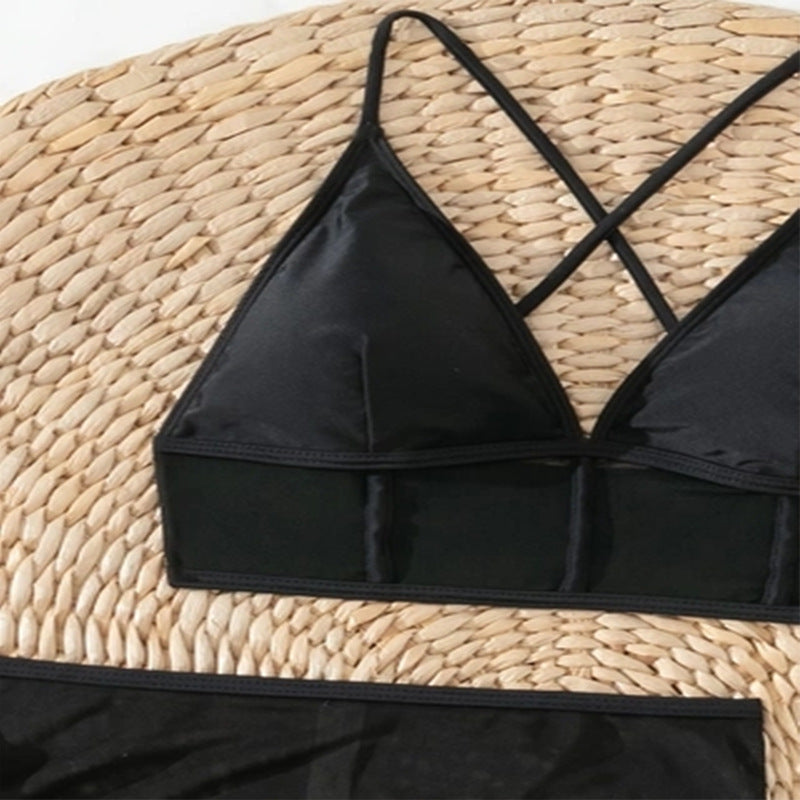 Damernas set med genomskinlig spets och volangdesign Mirla-Eva Jonsson