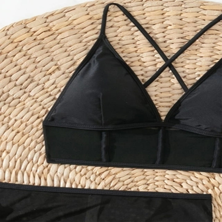 Damernas set med genomskinlig spets och volangdesign Mirla-Eva Jonsson