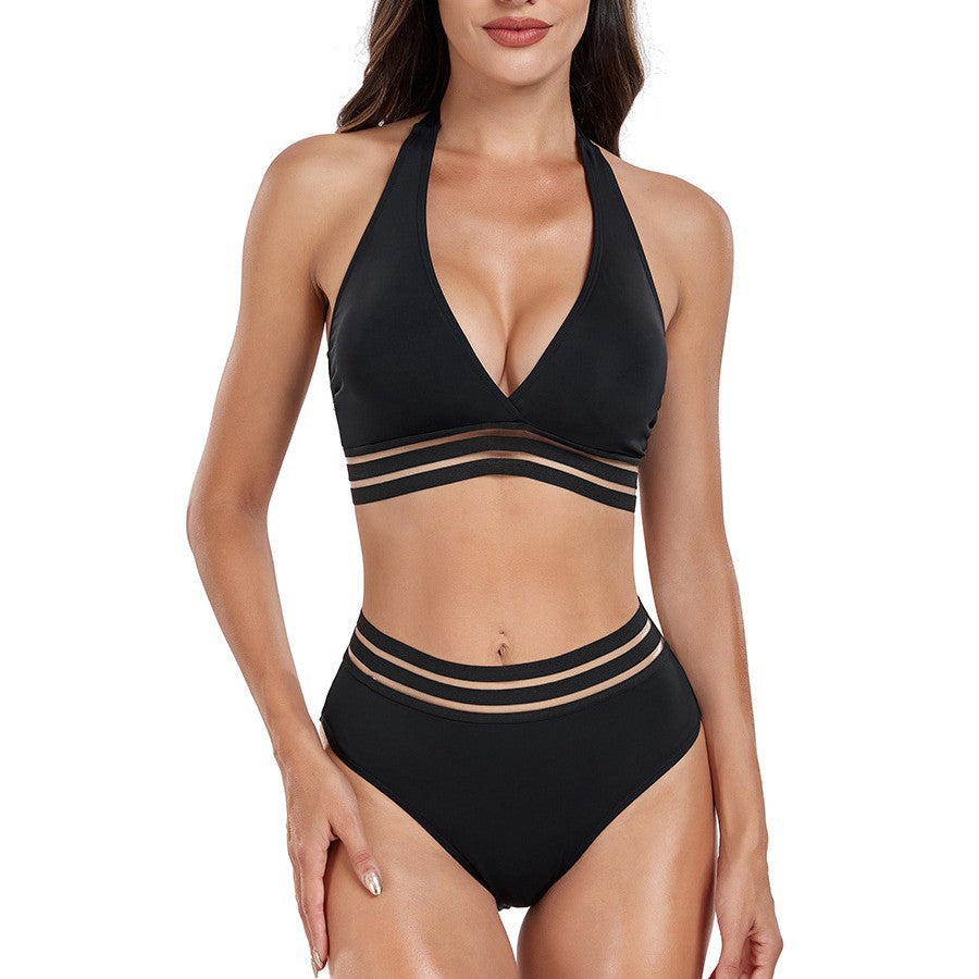 Damen Hochtailliertes Bikini-Set mit innovativem Cut-Out-Design Echo Archiv