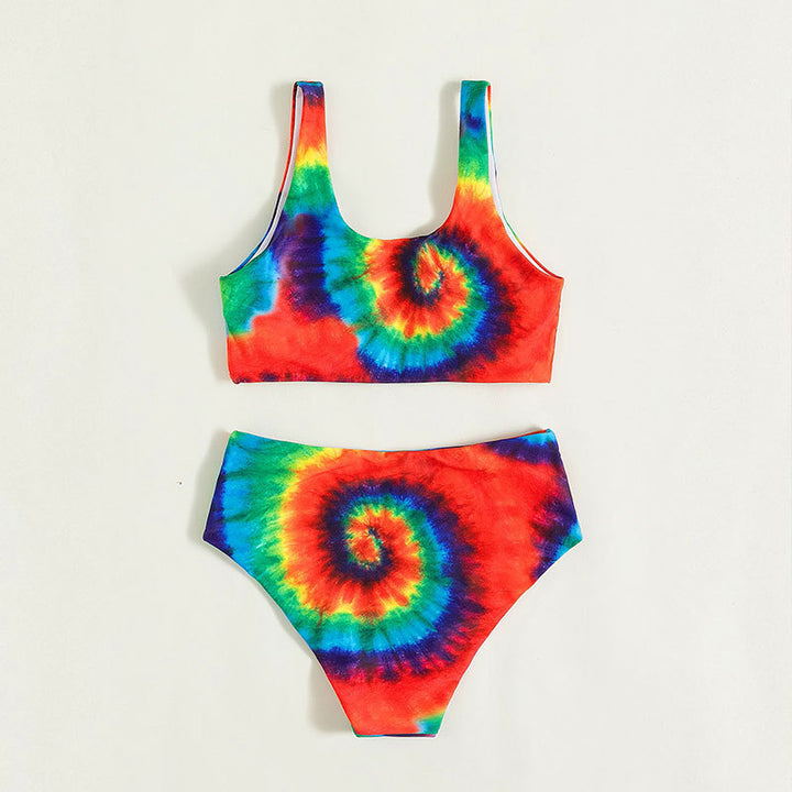 Damen Buntes Spiralmuster Bikini-Set Echo Archiv