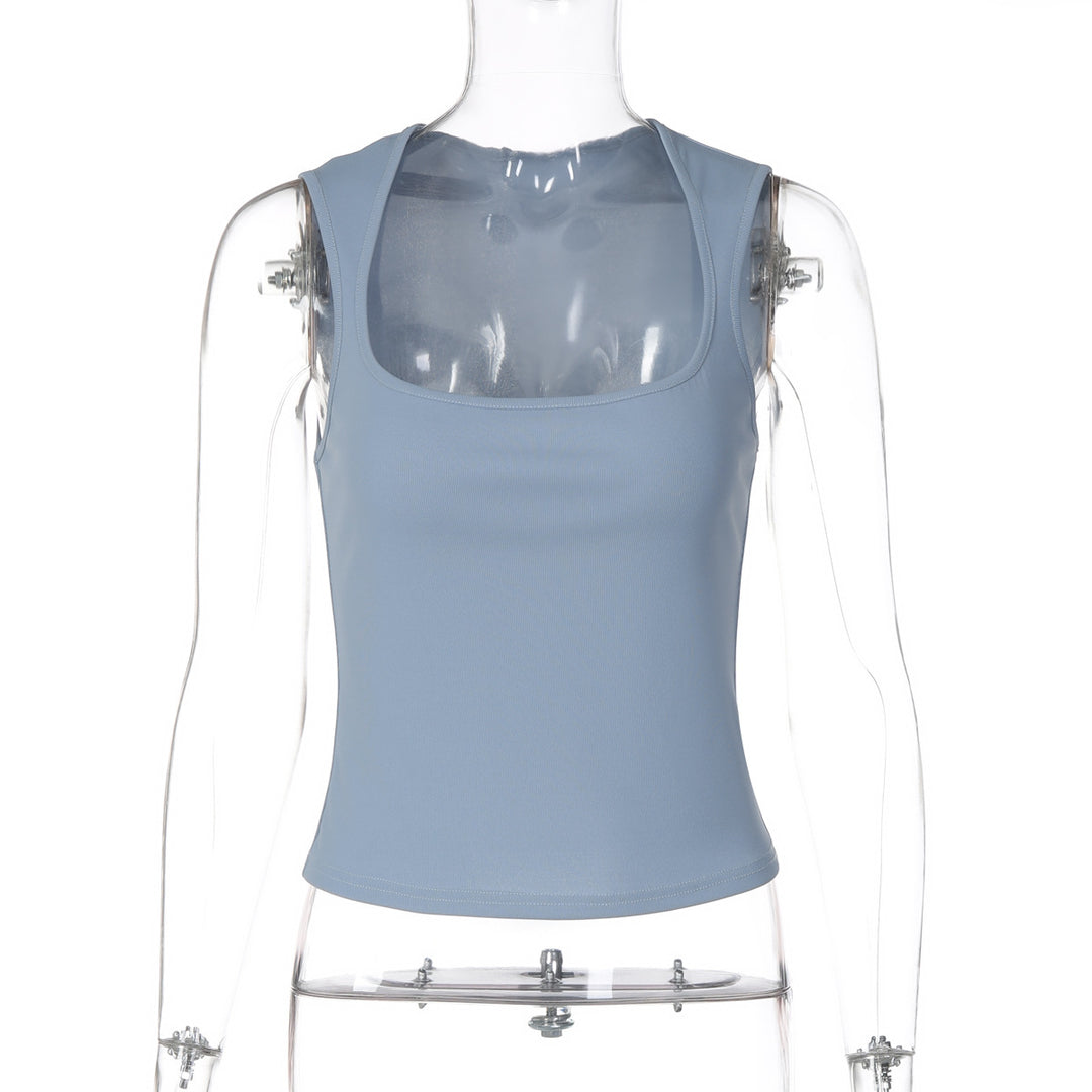 Damen Basic Tanktop med högkvalitativ stretchy Mirla-Eva Jonsson