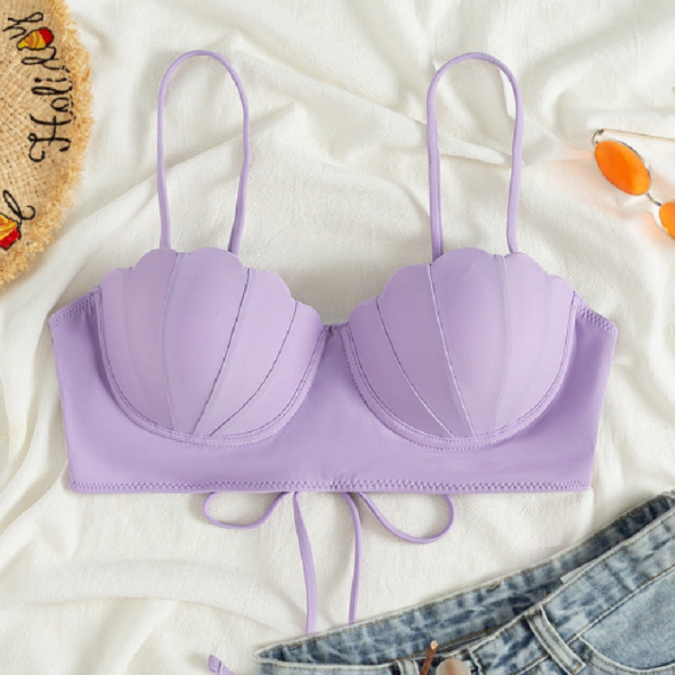 Damen Bikinioberteil mit Muschel-Design und verstellbaren Trägern Echo Archiv