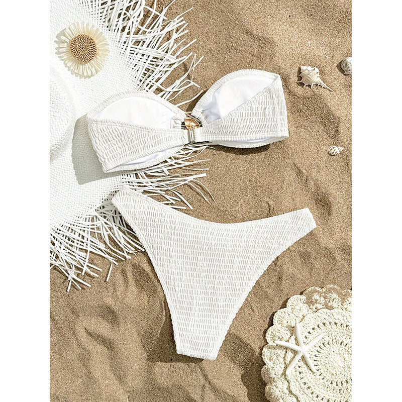Damen Bandeau-Bikini mit raffiniertem Raffung-Design Echo Archiv