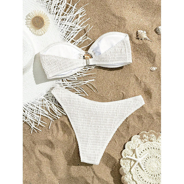 Damen Bandeau-Bikini mit raffiniertem Raffung-Design Echo Archiv