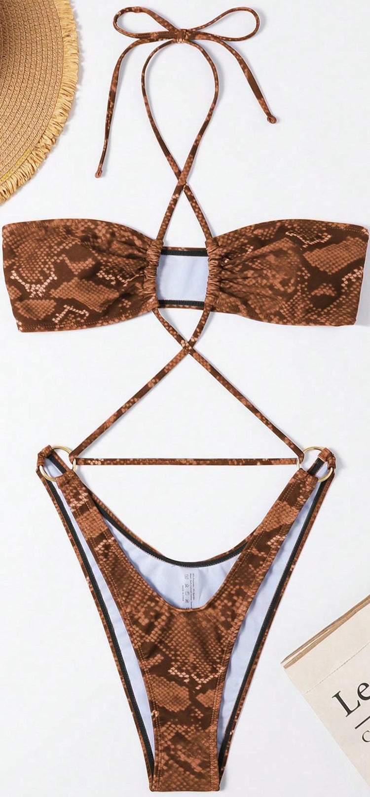 Damen Bandeau-Bikini mit raffiniertem Schnitt Echo Archiv