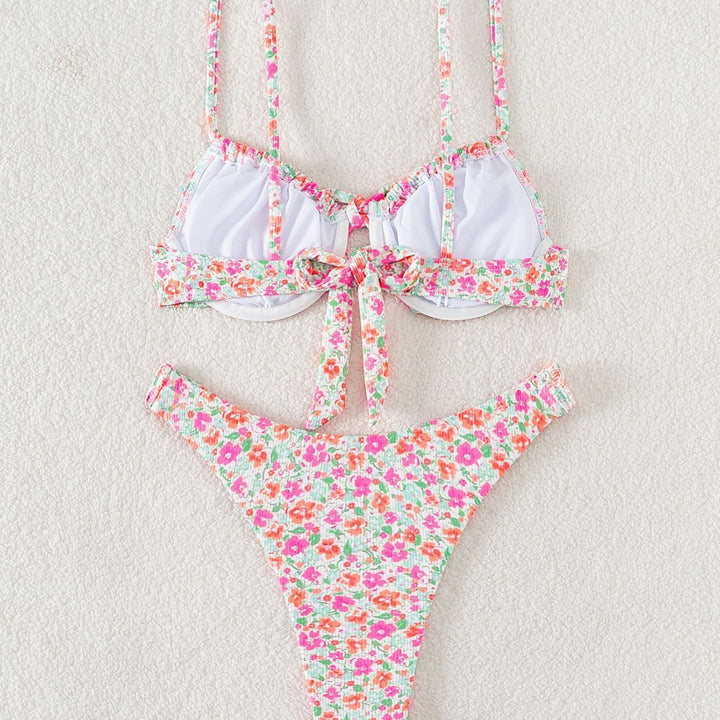 Damen Blumenmuster Bikini-Set Echo Archiv