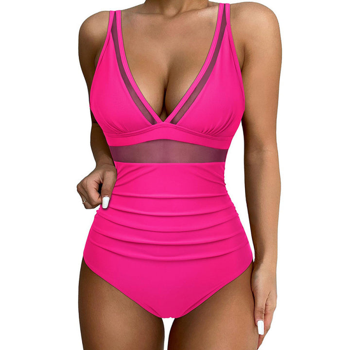 Damen Hochgeschnittener Badeanzug mit modischem Cut-Out Echo Archiv