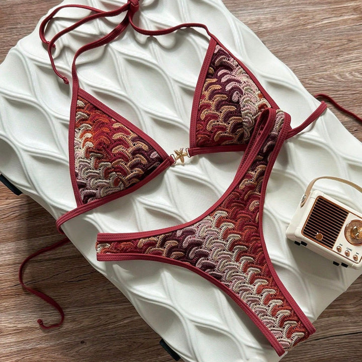 Damen Triangel-Bikini mit eleganter Rippstruktur Echo Archiv