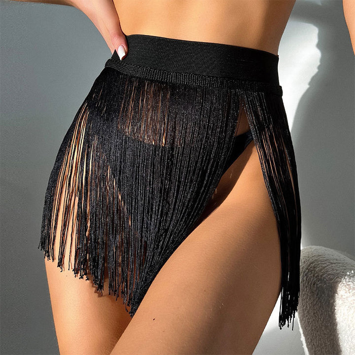 Damen Bikinislip mit Fransen und seitlichem Cut-Out Echo Archiv