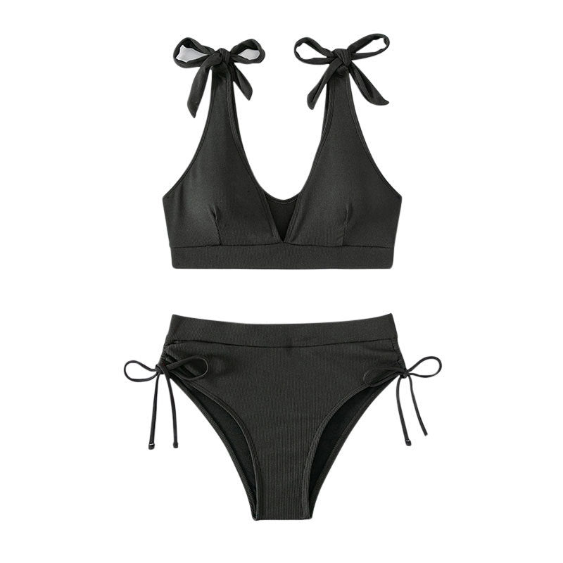 Damen Bikiniset mit hochgeschnittenem Unterteil und verstellbaren Trägern Echo Archiv