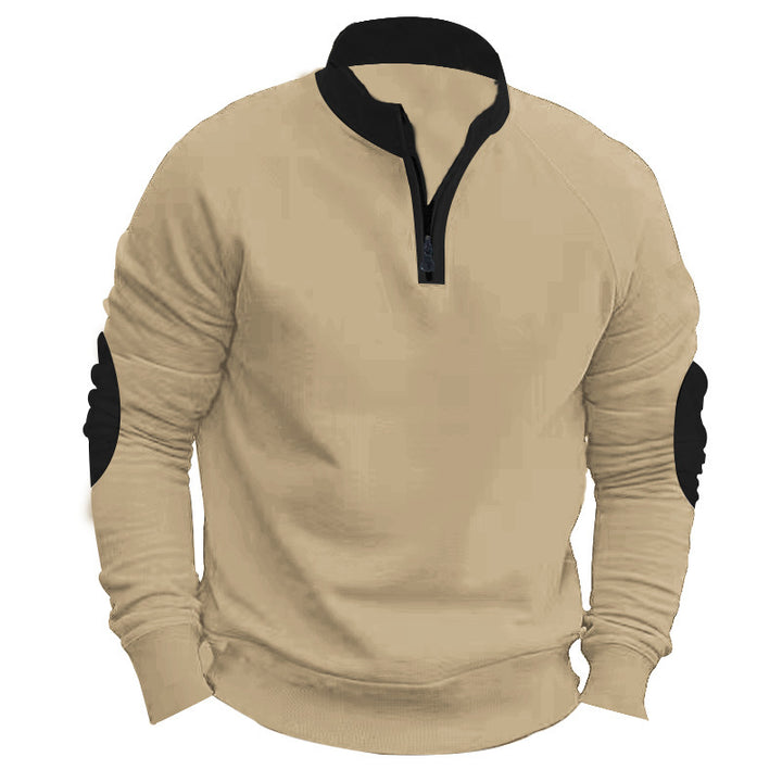 Herren sweatshirt med strukturerad dragkedja Eva Jonsson