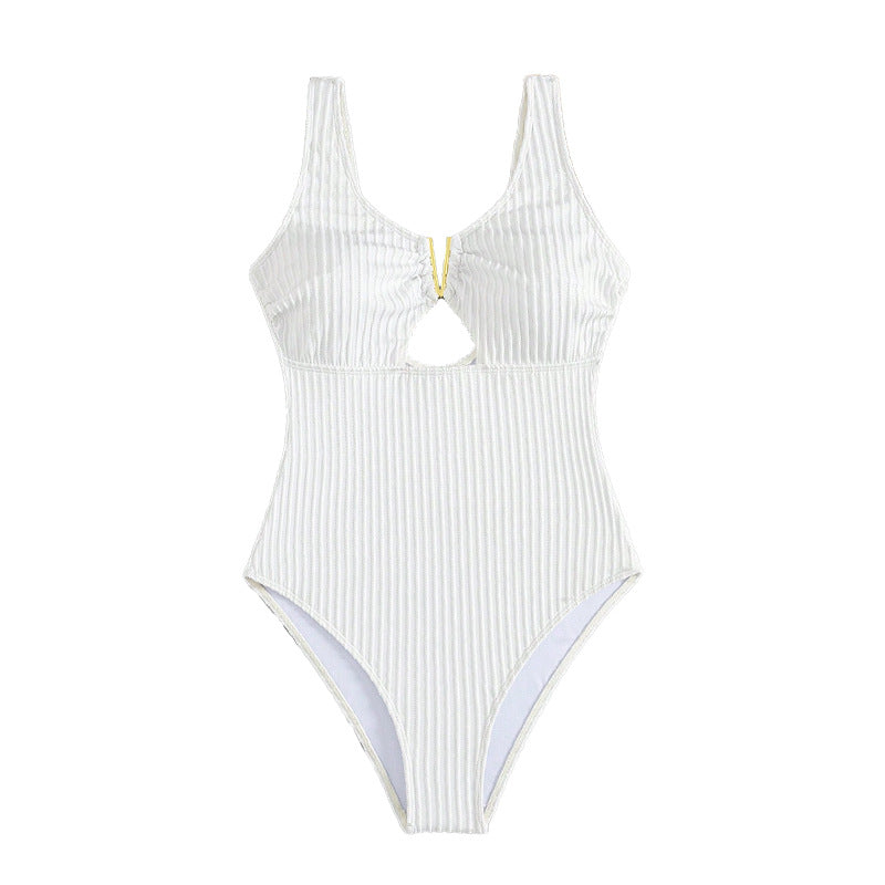 Damen High-Waist Badeanzug mit Cut-Out Echo Archiv