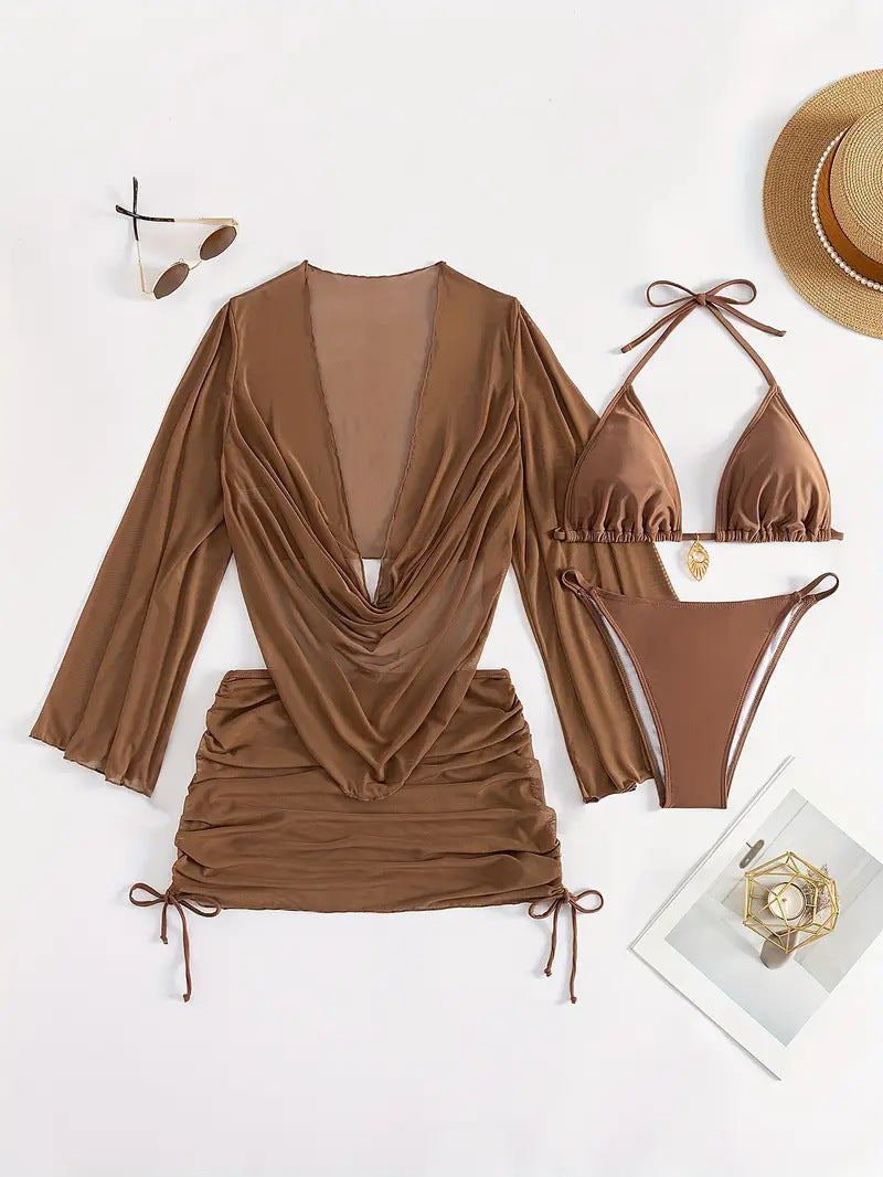 Damen Bikini-Set mit elegantem Wickeloberteil Echo Archiv