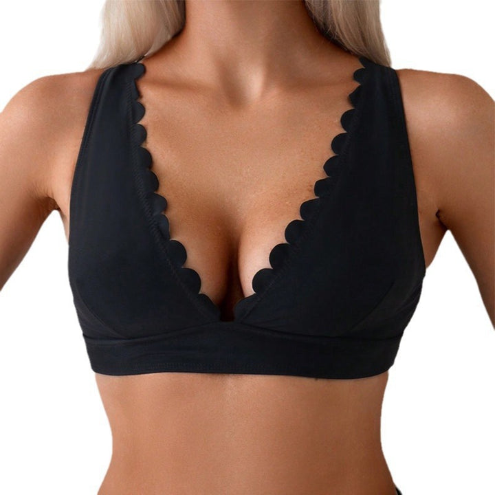 Damer triangel-bikiniöverdel med elegant vågkant Mirla-Eva Jonsson
