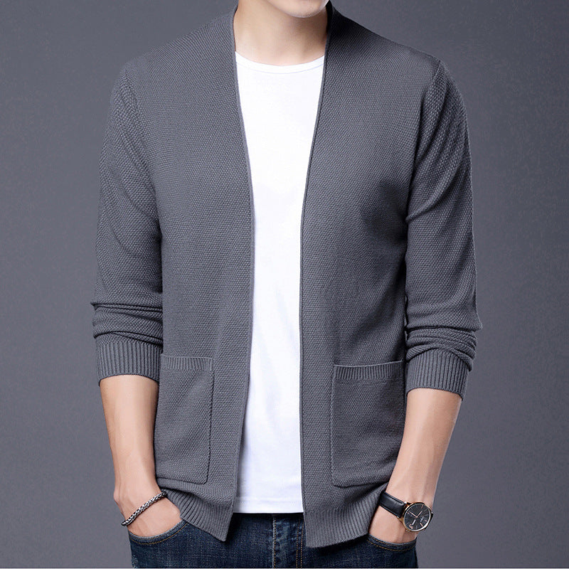 Herren stickad jacka i avslappnad design Eva Jonsson