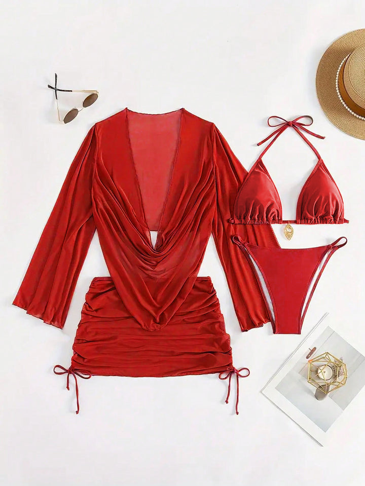 Damen Bikini-Set mit elegantem Wickeloberteil Echo Archiv