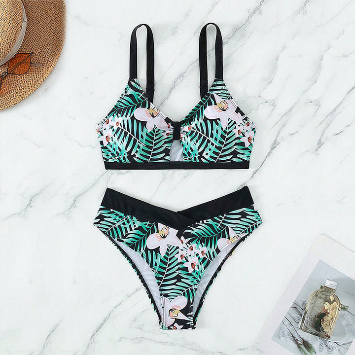Damen Bikini-Set mit floralem Design und verstellbaren Trägern Echo Archiv
