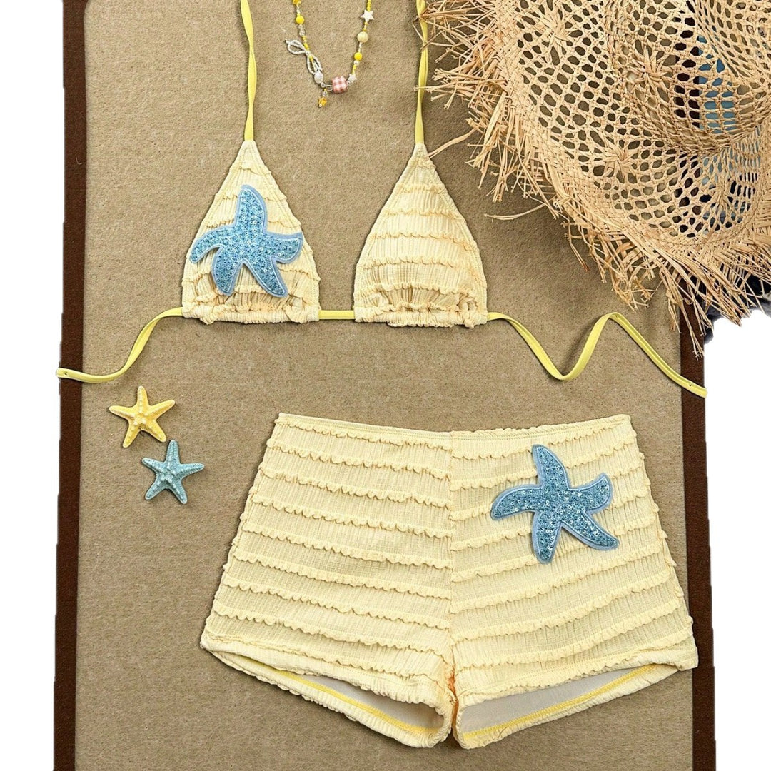 Damen Bikini mit raffinierten Volants und maritimen Details Echo Archiv