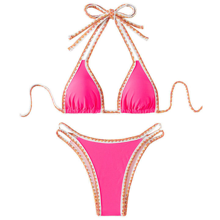 Damen Triangel-Bikini mit dekorativen Bändern Echo Archiv
