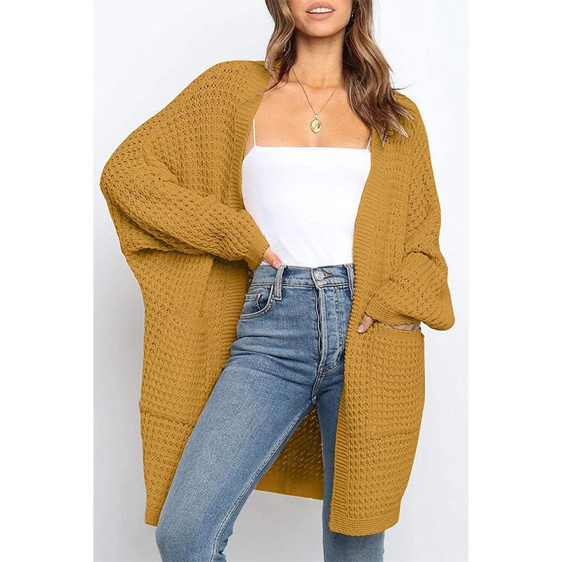 Damer avslappnad stickad cardigan Eva Jonsson