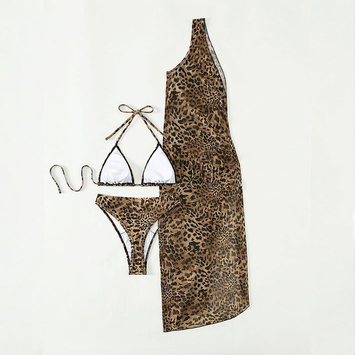 Damer Triangel-Bikini med transparent strandrock Mirla-Eva Jonsson
