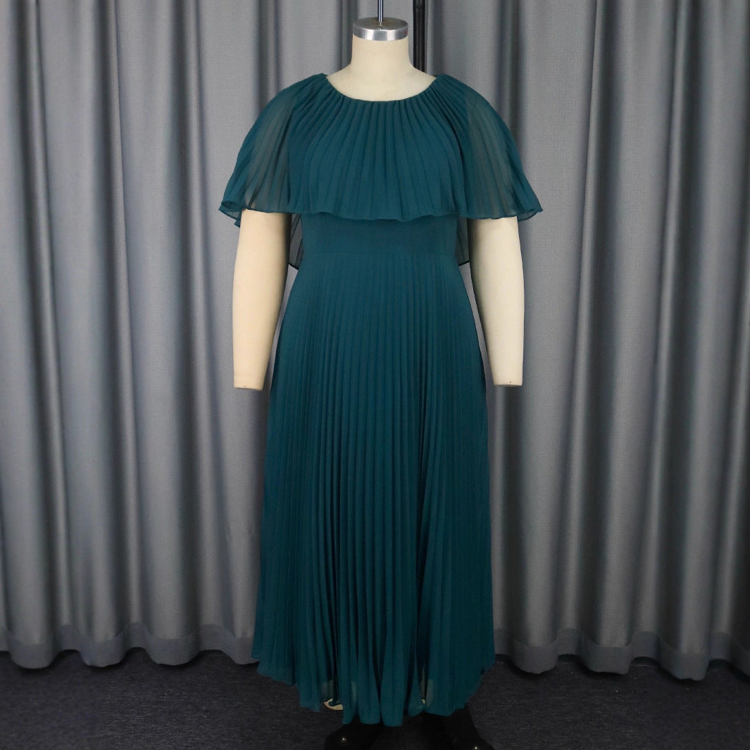 Damer Elegant Plisserad Maxi Klänning med Flödande Ärmar Mirla-Eva Jonsson