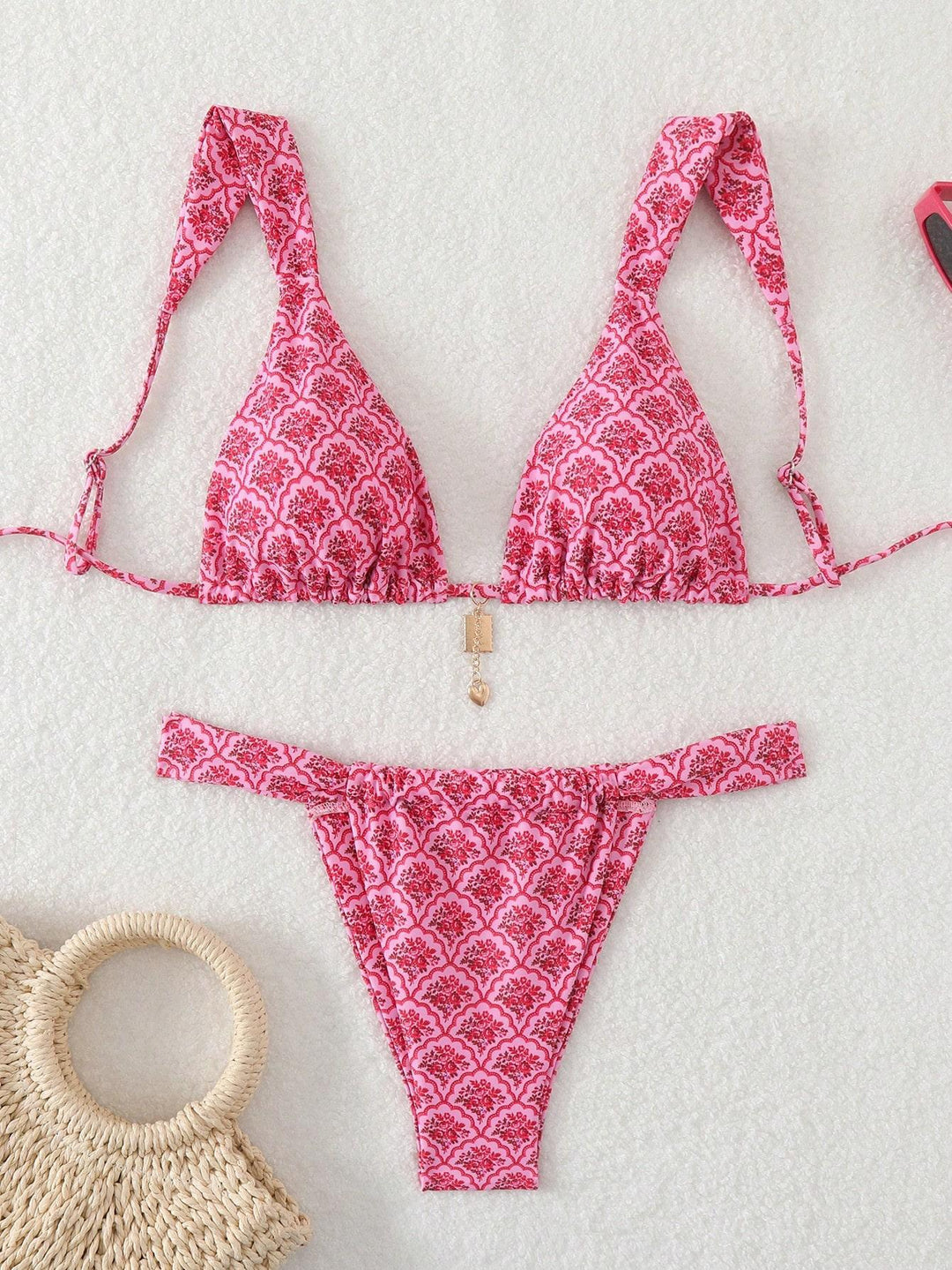 Damen Triangel-Bikini mit verspieltem Mustermix Echo Archiv