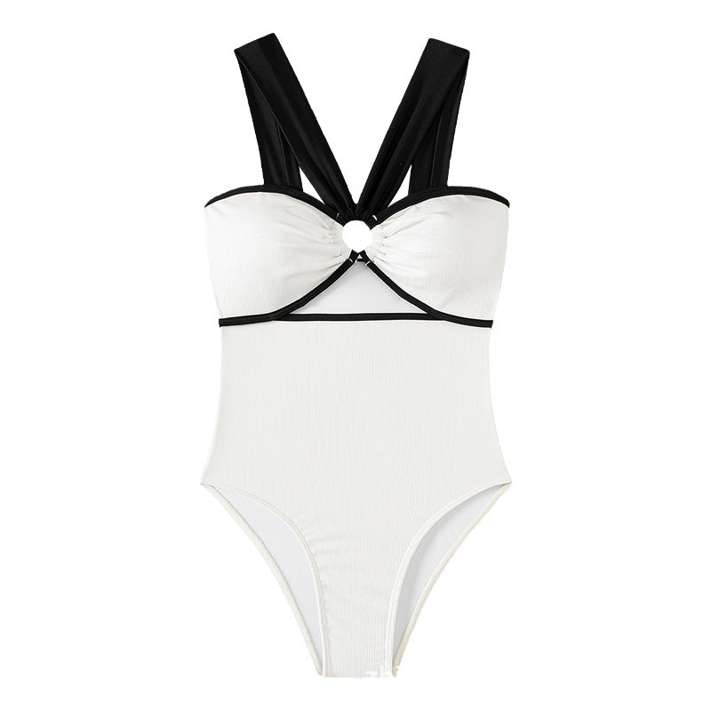 Damen Einteiliger Badeanzug mit innovativem Cut-Out Design Echo Archiv