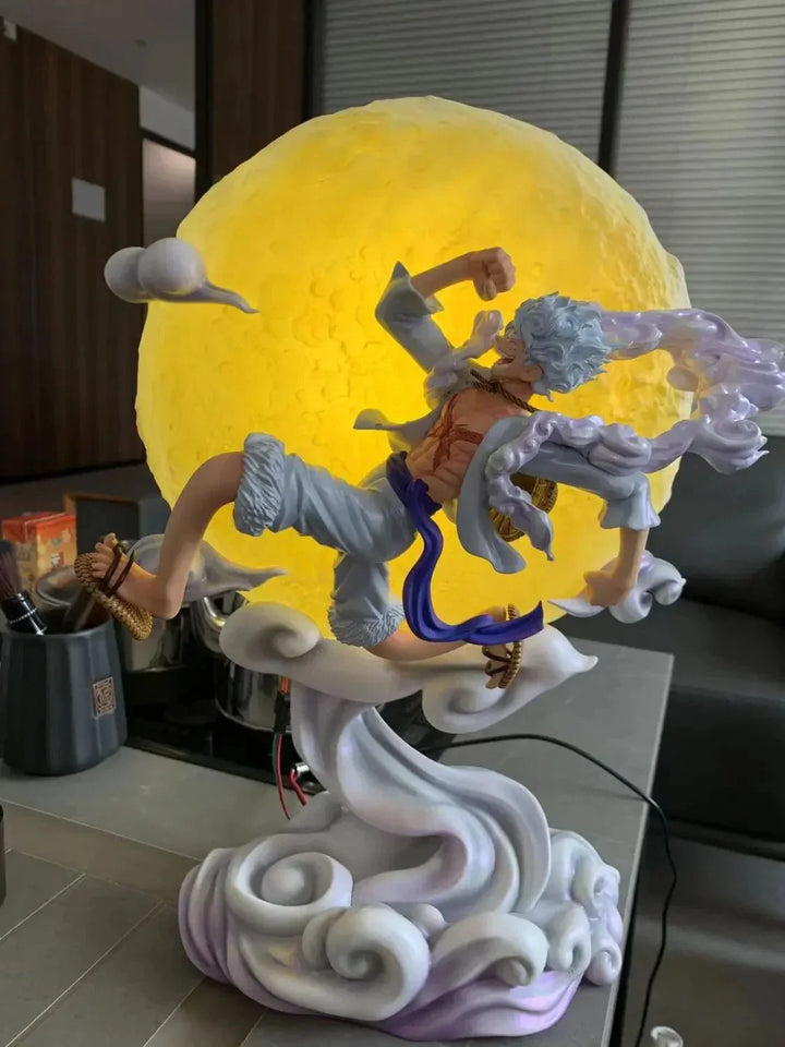 One Piece Anime Figurer Månfé Fairy Nika Monkey D Luffy Action Figurer Staty Modell Docka Samling Julklapp 29cm-Eva Jonsson