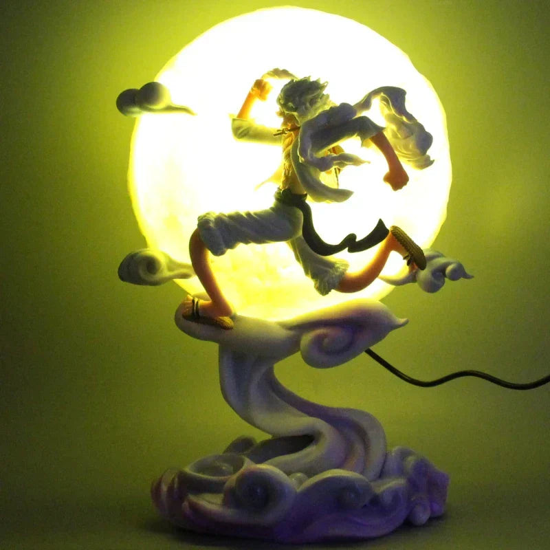 One Piece Anime Figurer Månfé Fairy Nika Monkey D Luffy Action Figurer Staty Modell Docka Samling Julklapp 29cm-Eva Jonsson