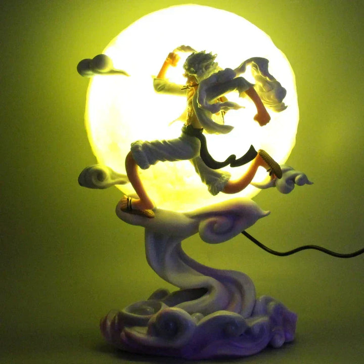 One Piece Anime Figurer Månfé Fairy Nika Monkey D Luffy Action Figurer Staty Modell Docka Samling Julklapp 29cm-Eva Jonsson