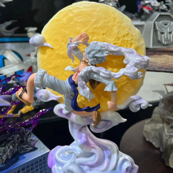 One Piece Anime Figurer Månfé Fairy Nika Monkey D Luffy Action Figurer Staty Modell Docka Samling Julklapp 29cm-Eva Jonsson
