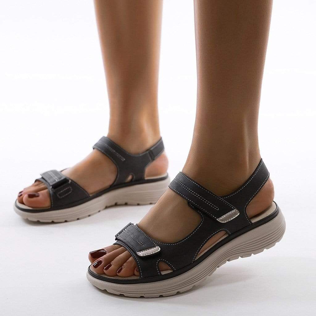 Ortopediska Sandaler - Lättviktssandaler med kardborreband för damer-Eva Jonsson