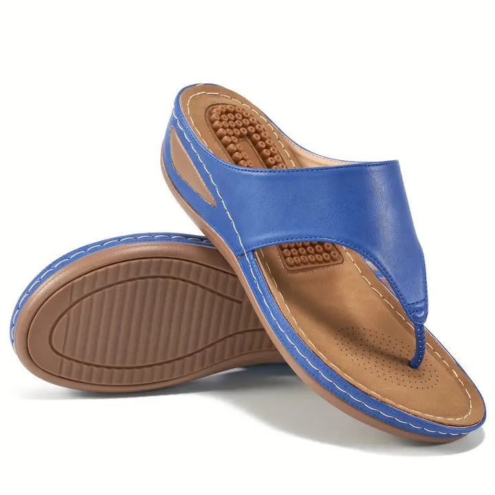 Ortopediska sandaler - Spänne - Stöd för hålfoten - Kilsandaler - Damskor-Eva Jonsson