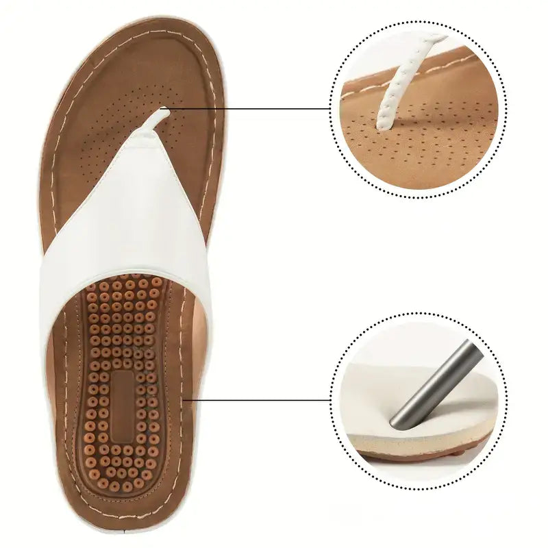 Ortopediska sandaler - Spänne - Stöd för hålfoten - Kilsandaler - Damskor-Eva Jonsson