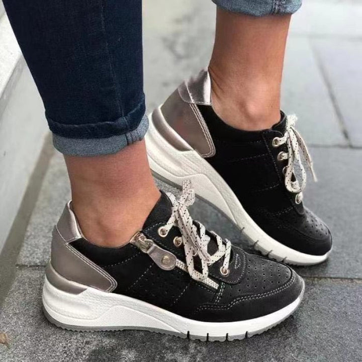 Ortopediska sneakers - Snörning - Wedge - Ergonomiska skor - Sneakers för kvinnor-Eva Jonsson