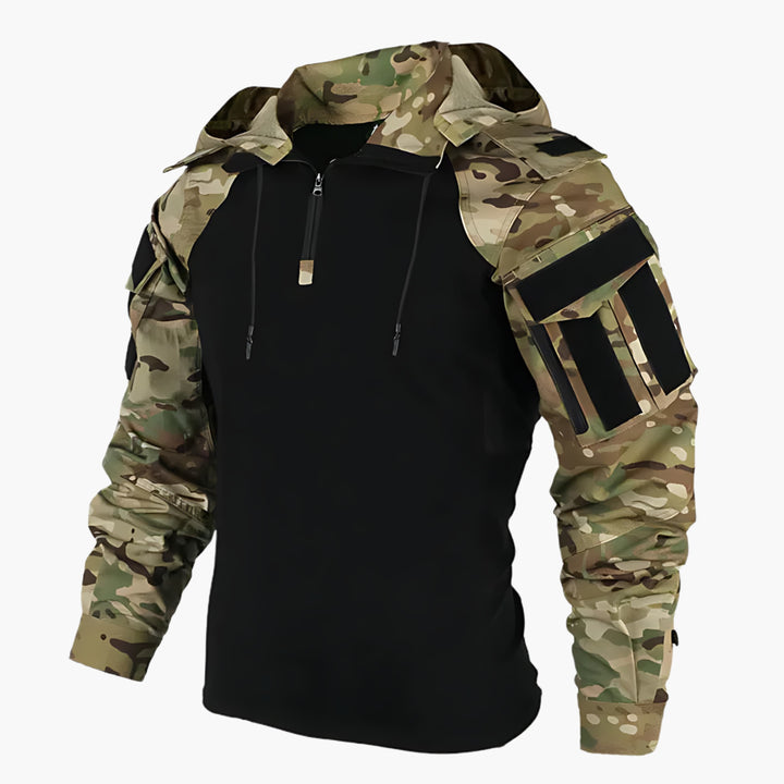 Outdoorjacka | Halv dragkedja | Huva | Taktisk jacka | Herrjacka-Eva Jonsson