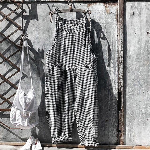 Overall - Ärmlös - Baggy - Dungarees - Jumpsuit för dam-Eva Jonsson