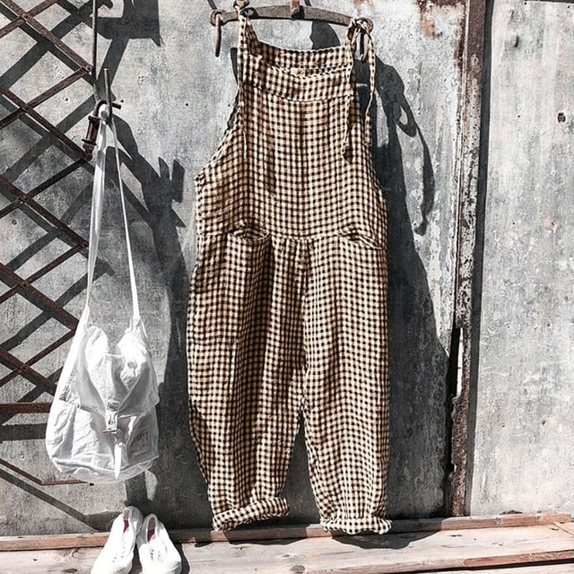 Overall - Ärmlös - Baggy - Dungarees - Jumpsuit för dam-Eva Jonsson