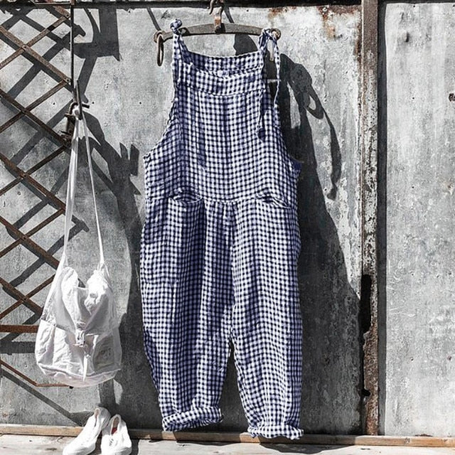 Overall - Ärmlös - Baggy - Dungarees - Jumpsuit för dam-Eva Jonsson