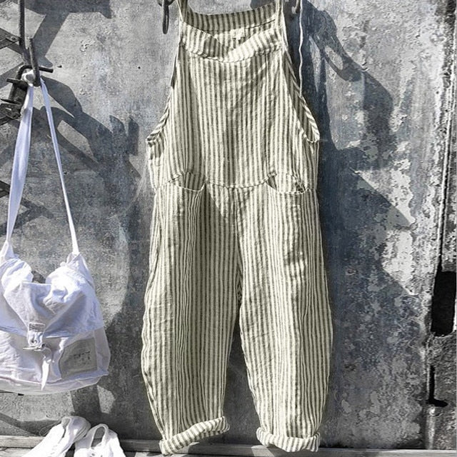 Overall - Ärmlös - Baggy - Dungarees - Jumpsuit för dam-Eva Jonsson