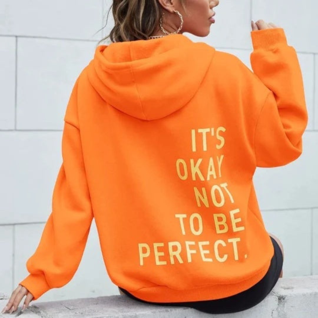 Överdimensionerad Hoodie | Bekväm | Löst sittande | Text-hoodie | Hoodie för damer-Eva Jonsson