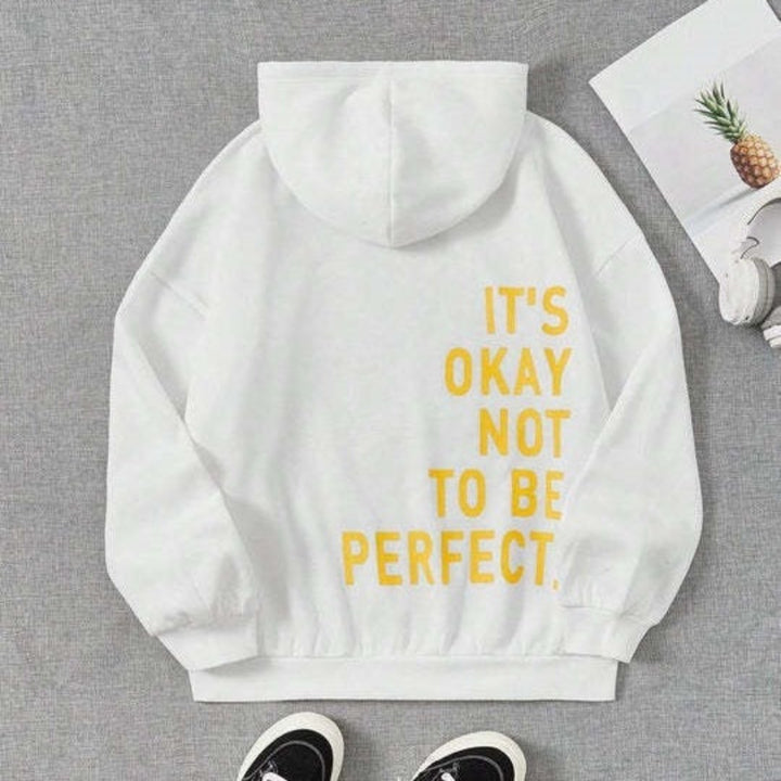 Överdimensionerad Hoodie | Bekväm | Löst sittande | Text-hoodie | Hoodie för damer-Eva Jonsson