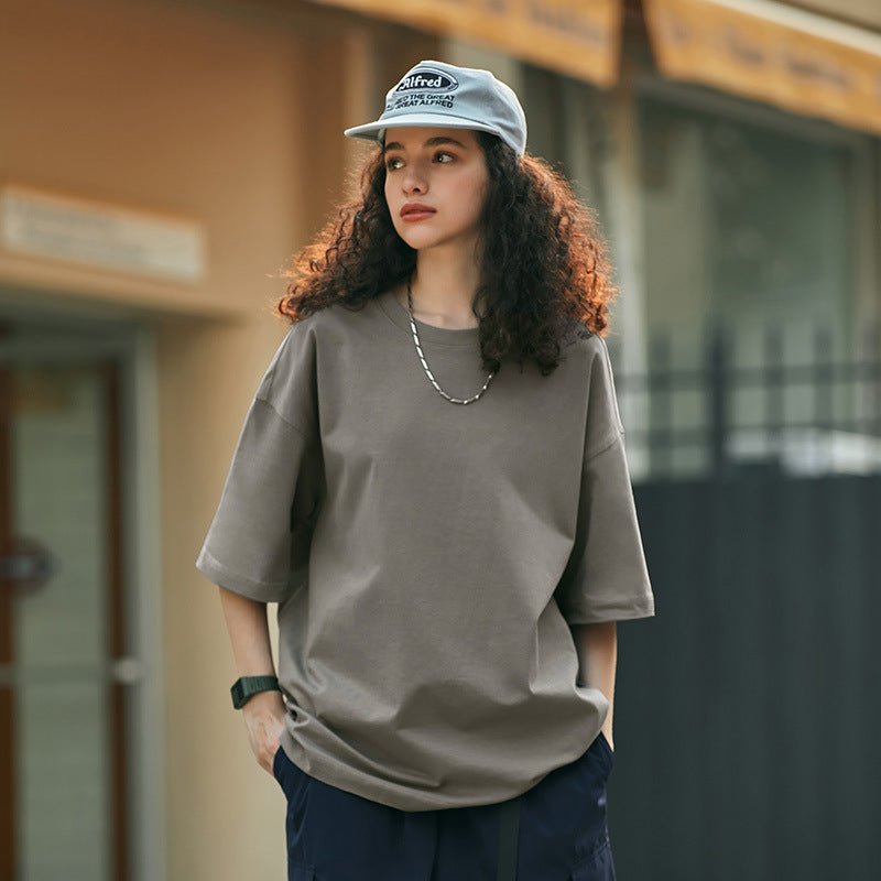 Överdimensionerad T-shirt | Unisex | Lös Passform | T-shirt med rund halsringning | Hip Hop-T-shirts-Eva Jonsson
