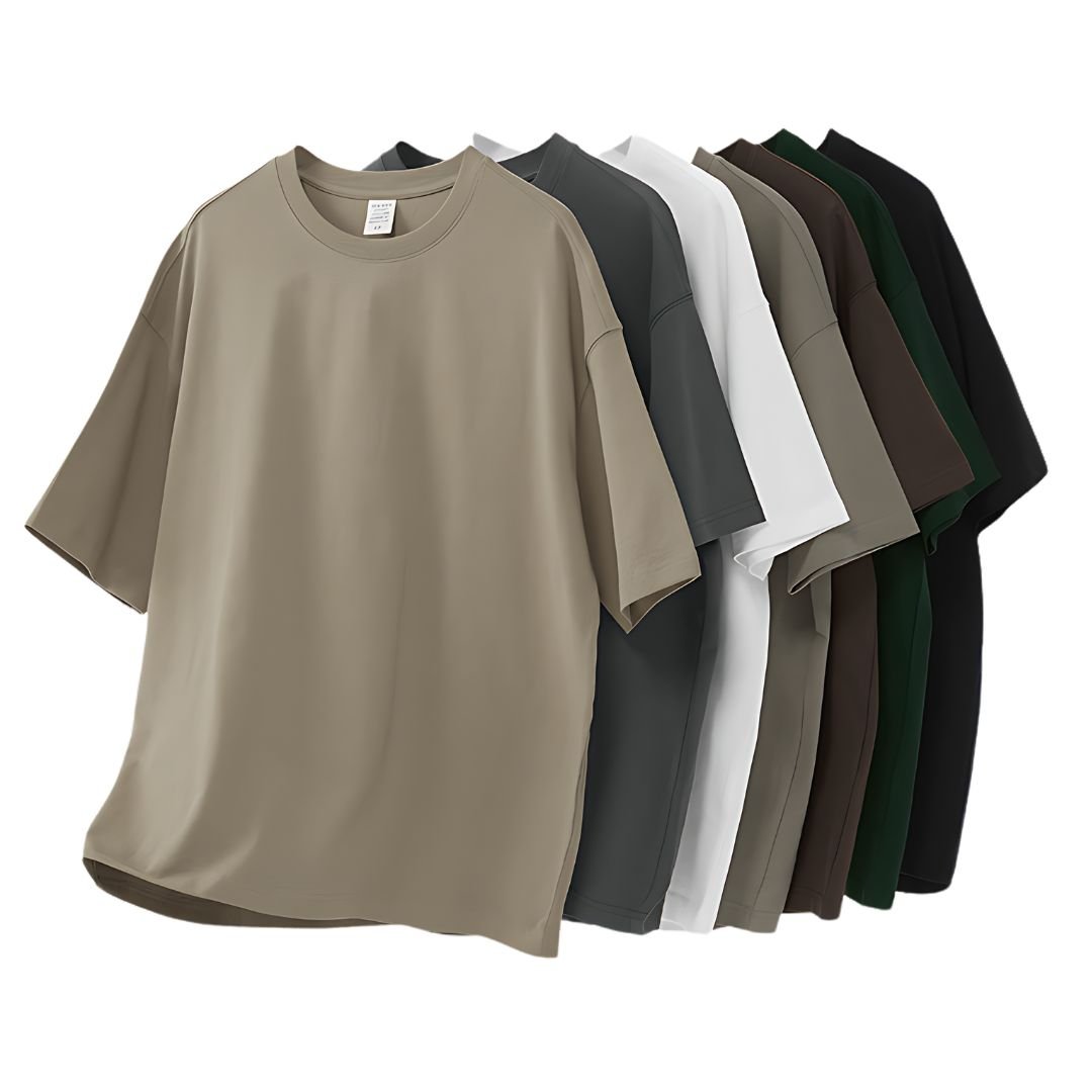 Överdimensionerad T-shirt | Unisex | Lös Passform | T-shirt med rund halsringning | Hip Hop-T-shirts-Eva Jonsson